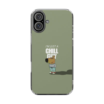 Chill guy Clear Case