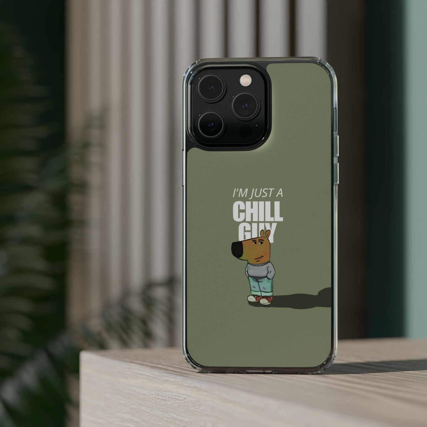 Chill guy Clear Case