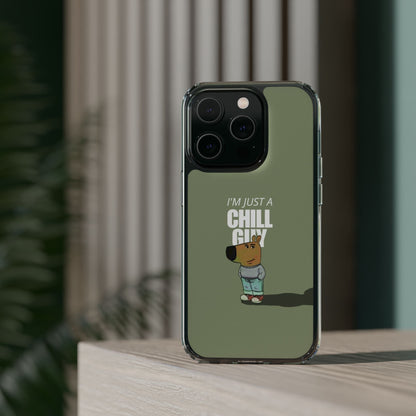 Chill guy Clear Case